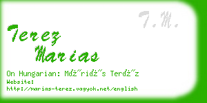 terez marias business card